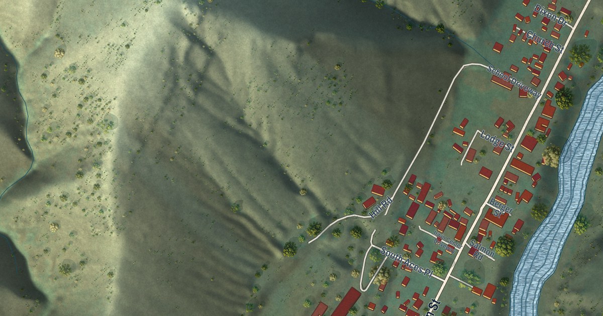 Map of Riggins, Idaho in 2026
