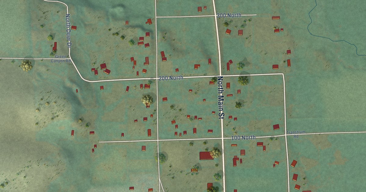 Map of St. Charles, Idaho in 2026