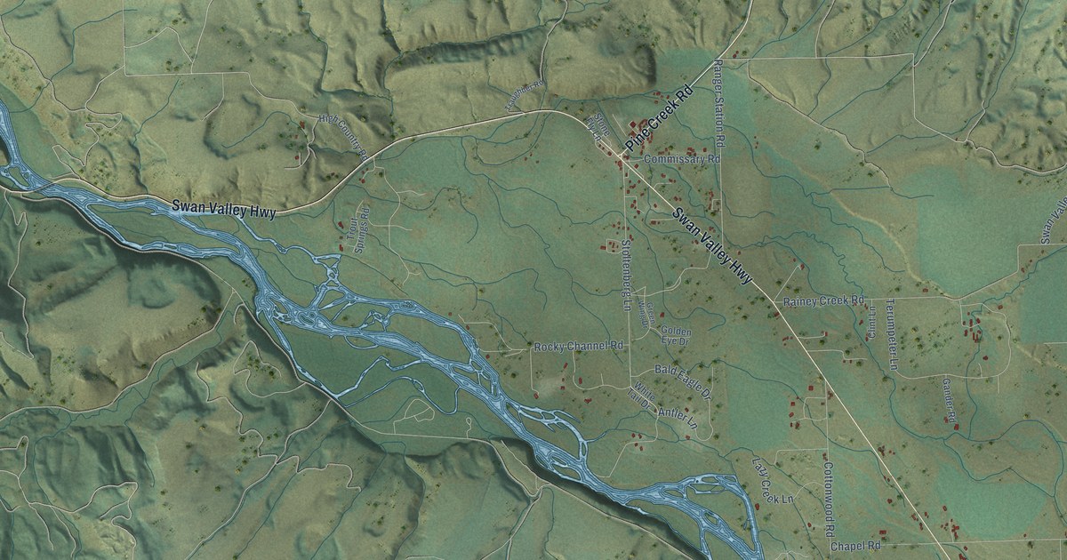 Map of Swan Valley, Idaho in 2026