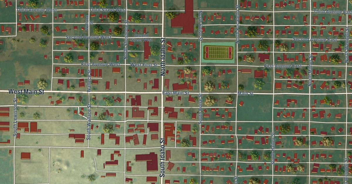 Map of Wendell, Idaho in 2026