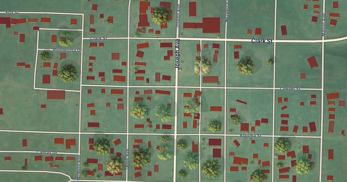 Map of Winchester, Idaho in 2026