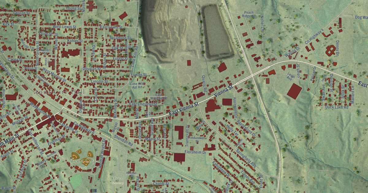 Map of Anna, Illinois in 2026