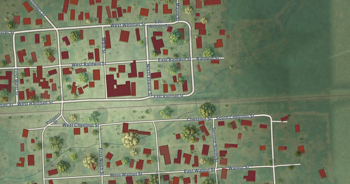 Map of Apple River, Illinois in 2026