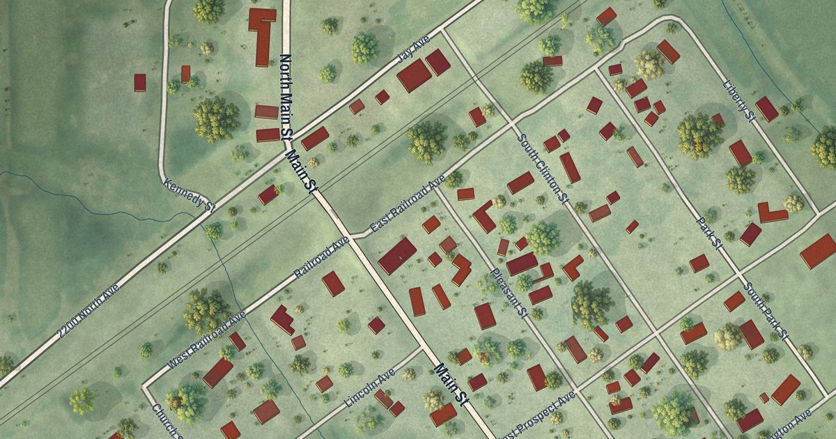 Map of Arlington, Illinois in 2026