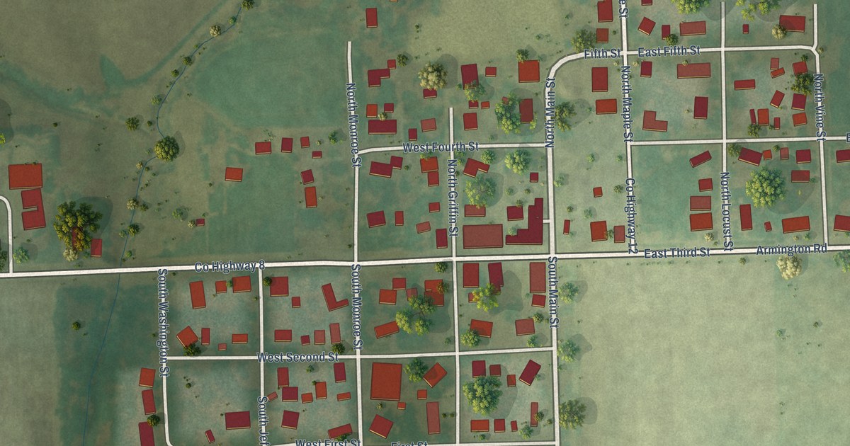 Map of Armington, Illinois in 2026