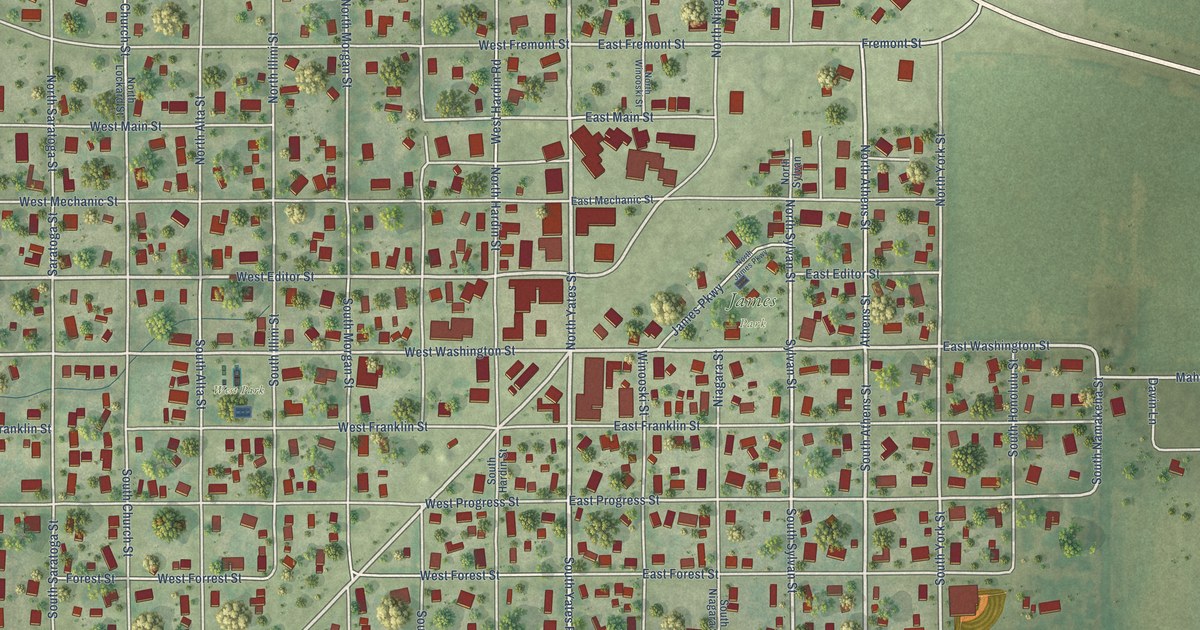 Map of Ashland, Illinois in 2026
