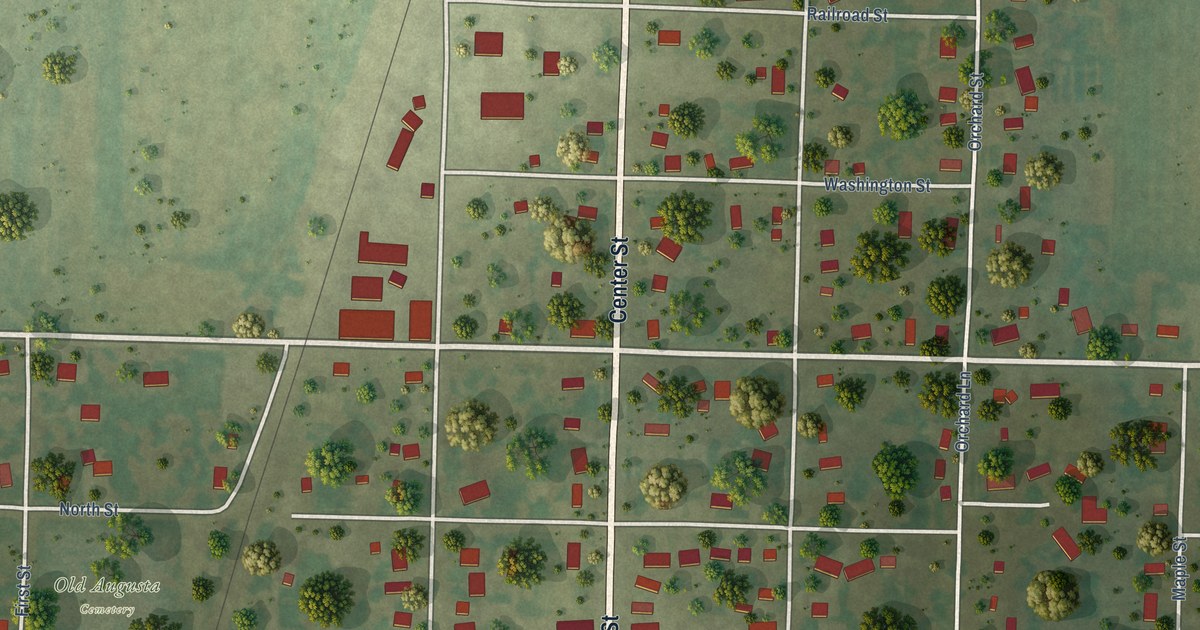 Map of Augusta, Illinois in 2026