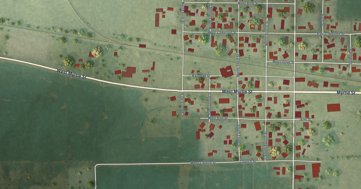 Map of Baldwin, Illinois in 2026