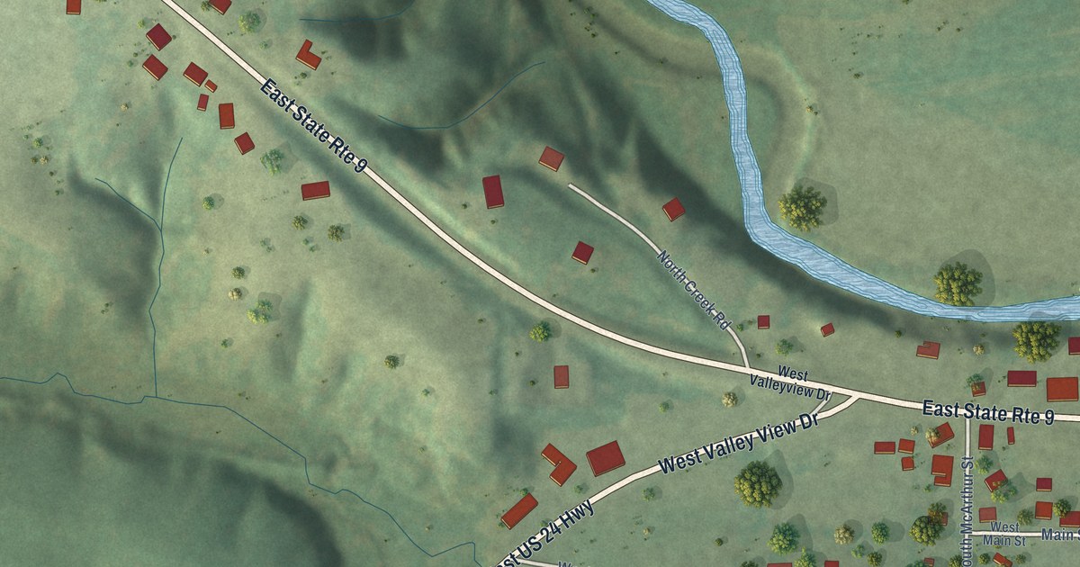 Map of Banner, Illinois in 2026