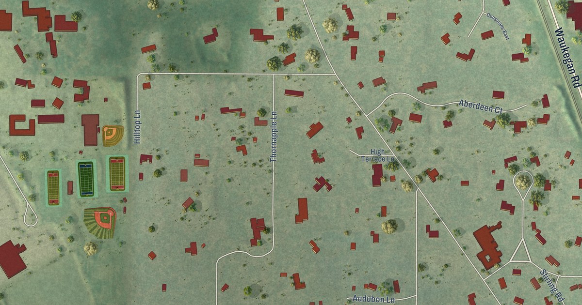 Map of Bannockburn, Illinois in 2026