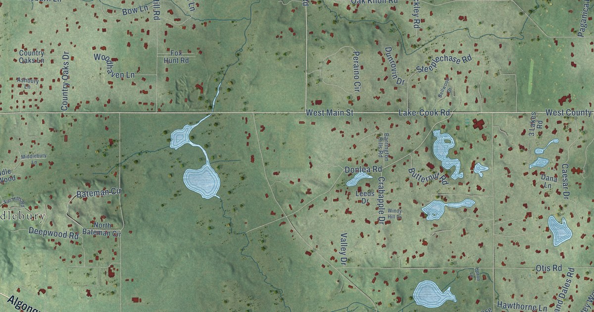 Map of Barrington Hills, Illinois in 2026