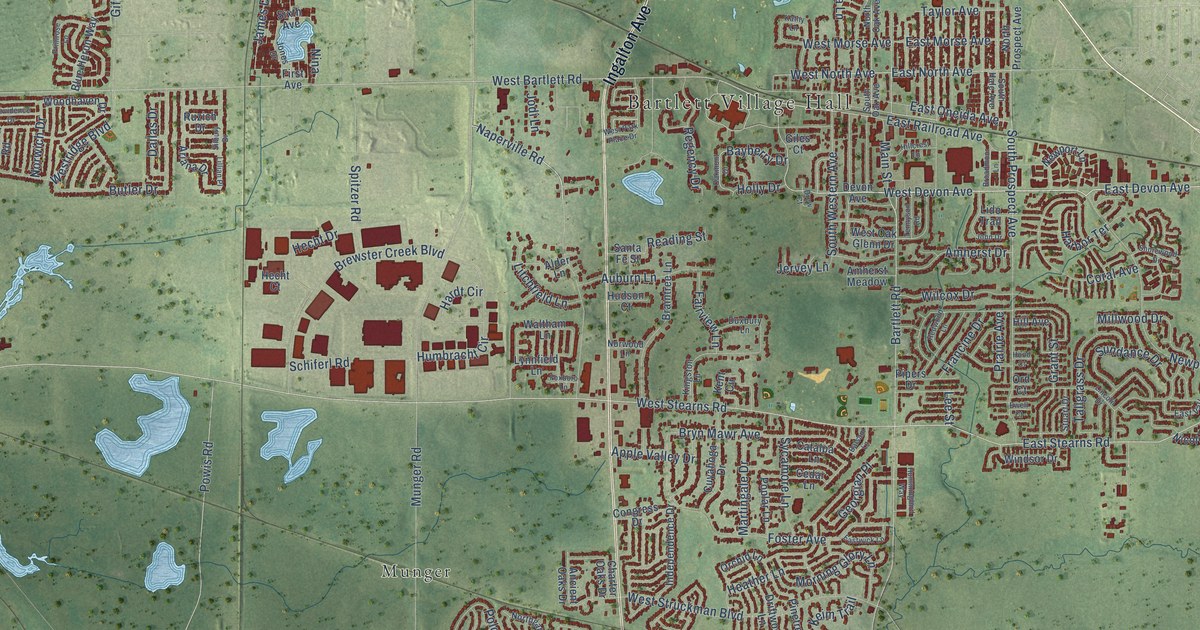 Map of Bartlett, Illinois in 2026