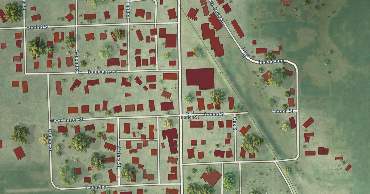 Map of Beaverville, Illinois in 2026
