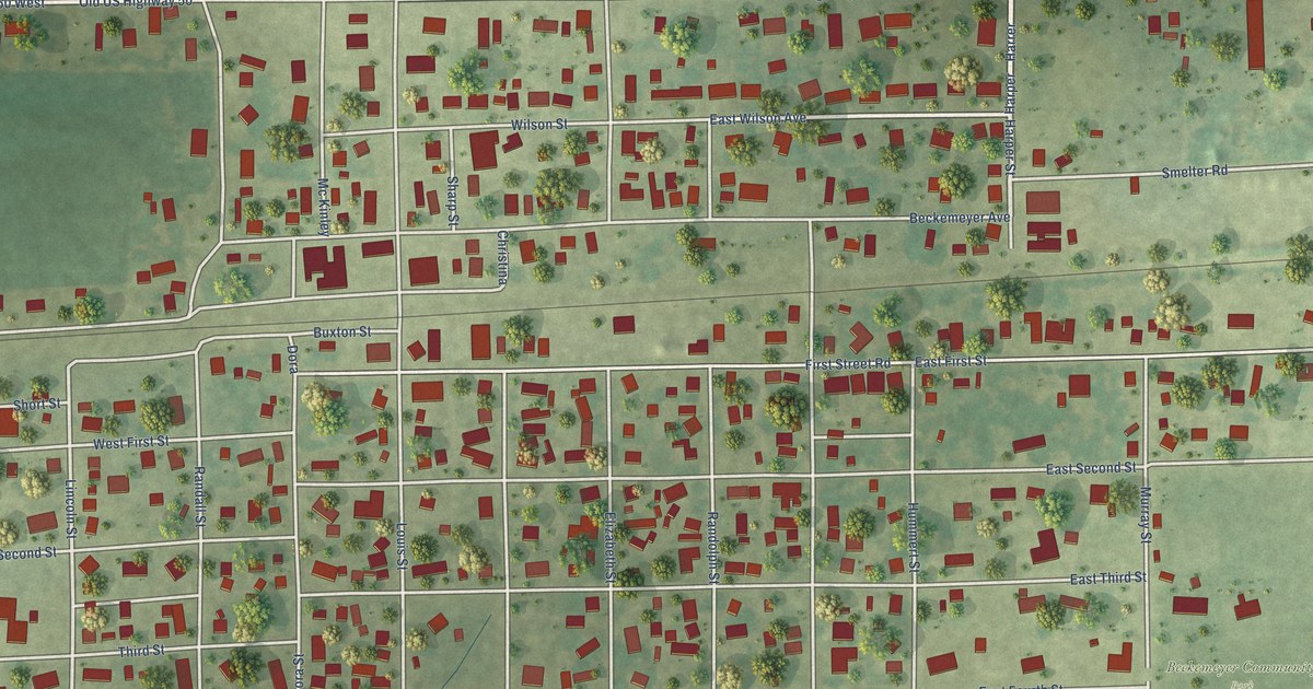 Map of Beckemeyer, Illinois in 2026