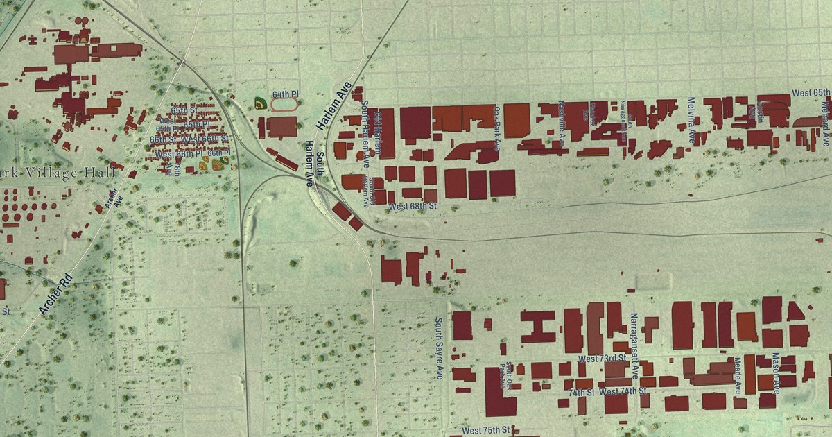 Map of Bedford Park, Illinois in 2026