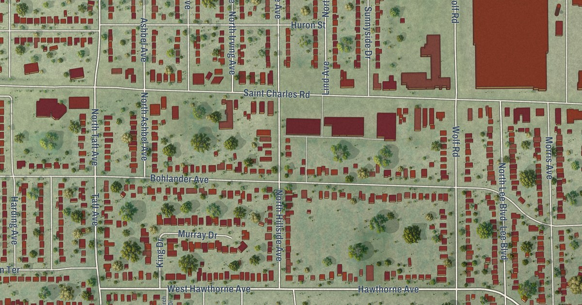 Map of Berkeley, Illinois in 2026