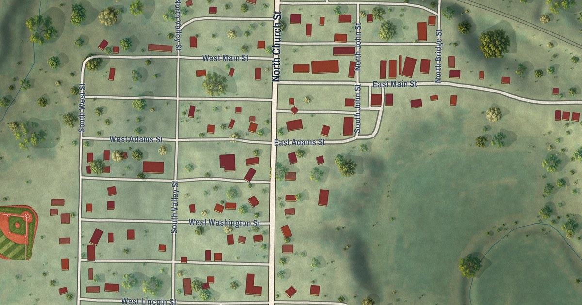 Map of Biggsville, Illinois in 2026