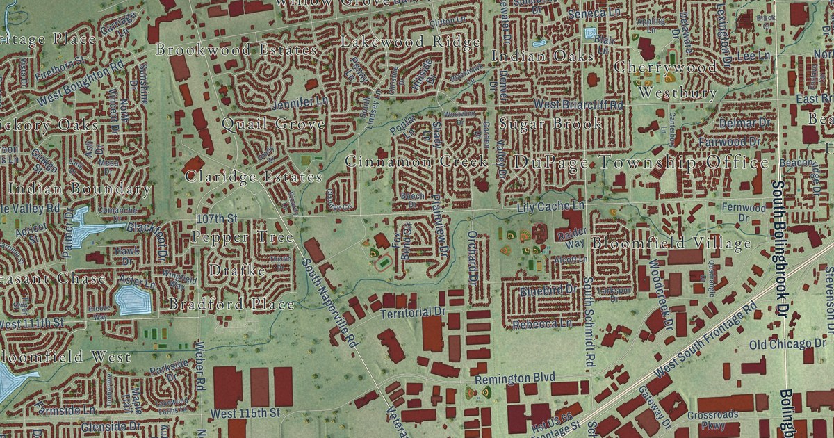 Map of Bolingbrook, Illinois in 2026