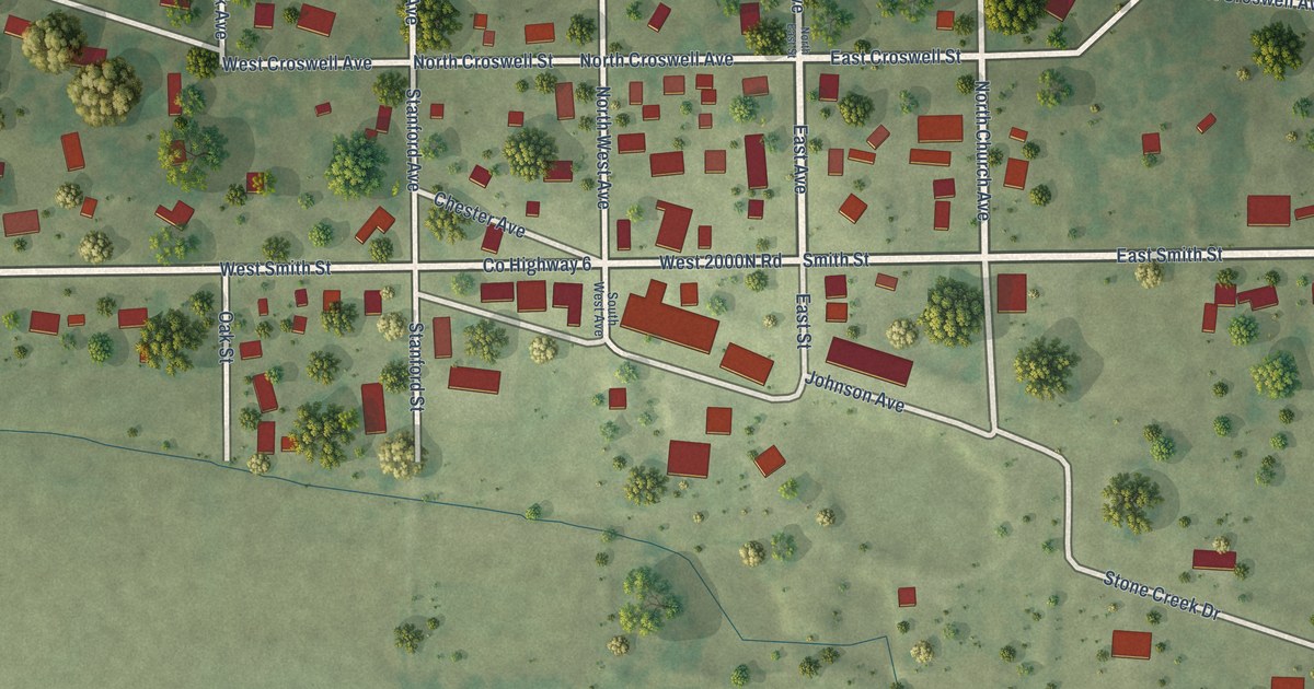 Map of Bonfield, Illinois in 2026
