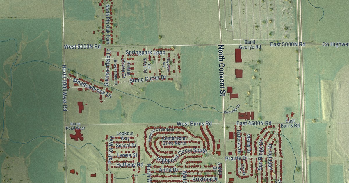 Map of Bourbonnais, Illinois in 2026