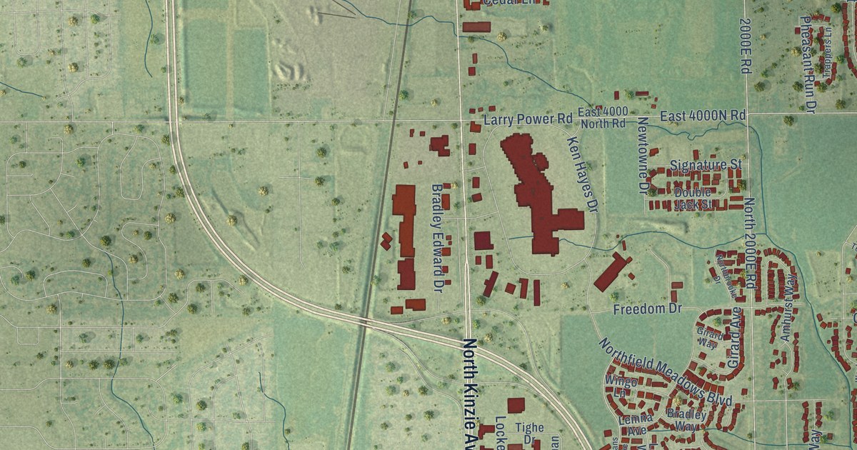 Map of Bradley, Illinois in 2026
