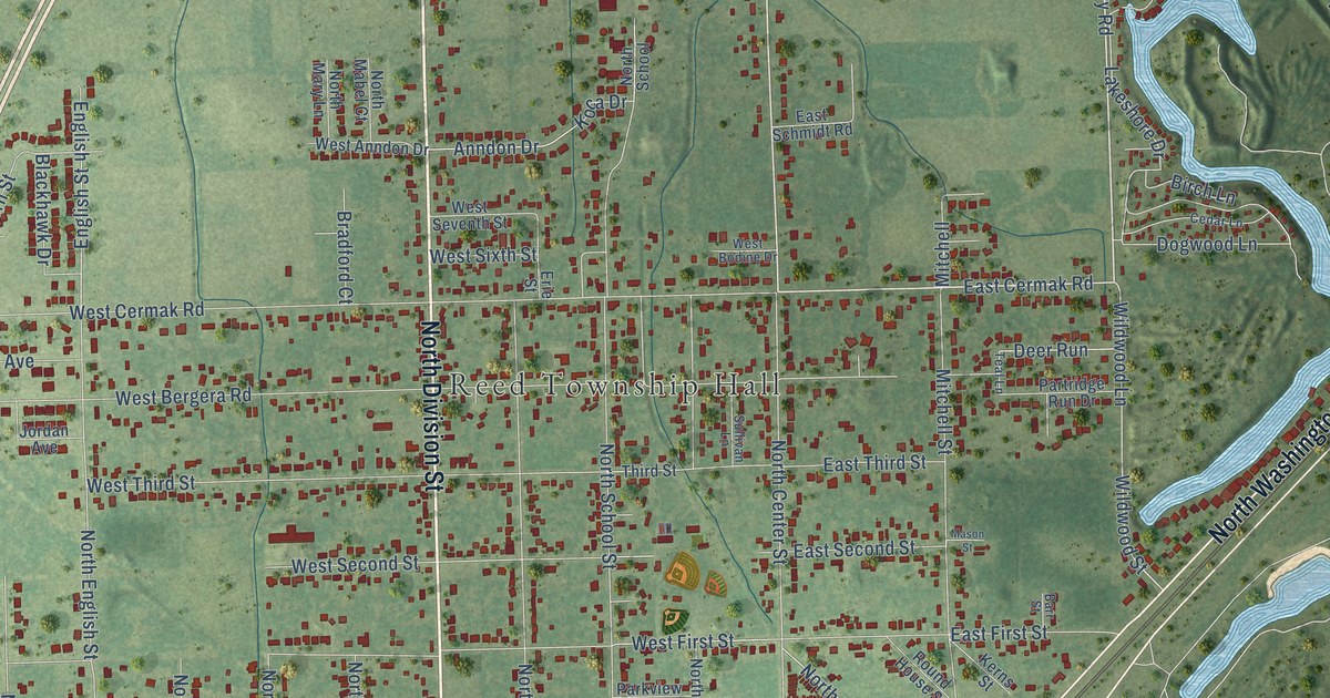 Map of Braidwood, Illinois in 2026