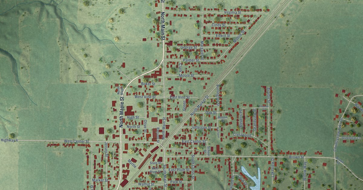 Map of Brighton, Illinois in 2026