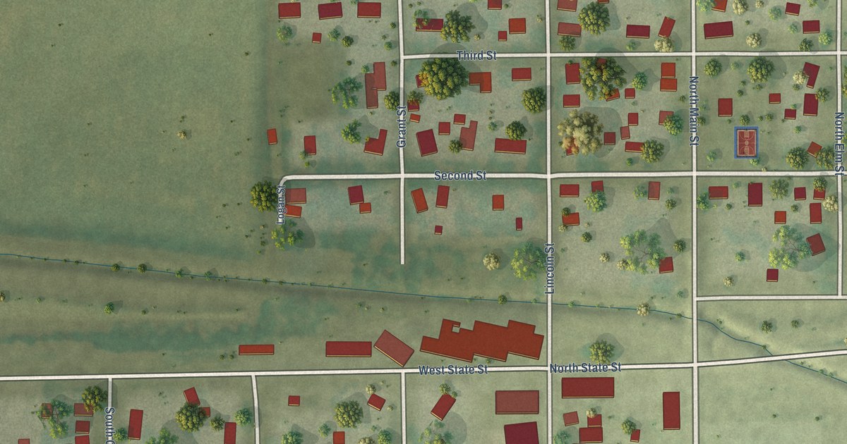 Map of Broadlands, Illinois in 2026