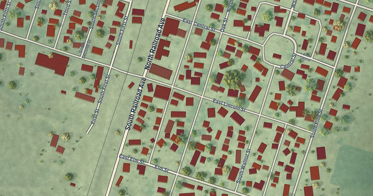 Map of Buckley, Illinois in 2026