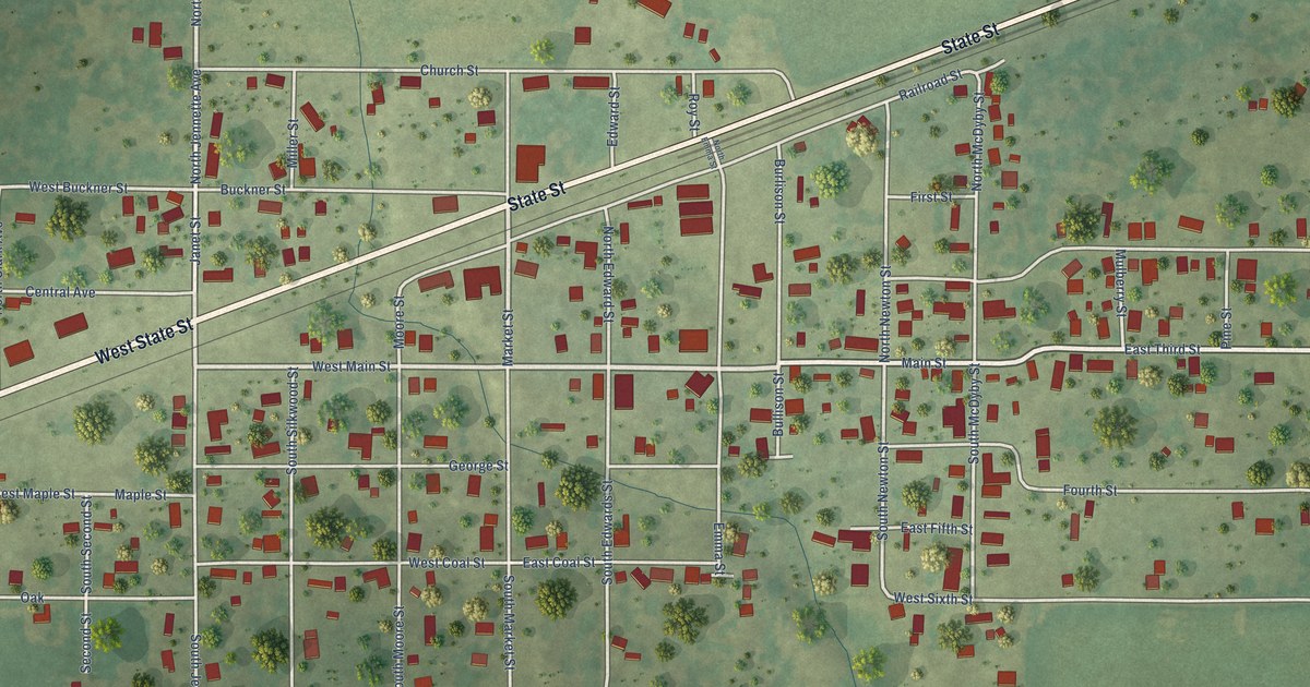 Map of Buckner, Illinois in 2026
