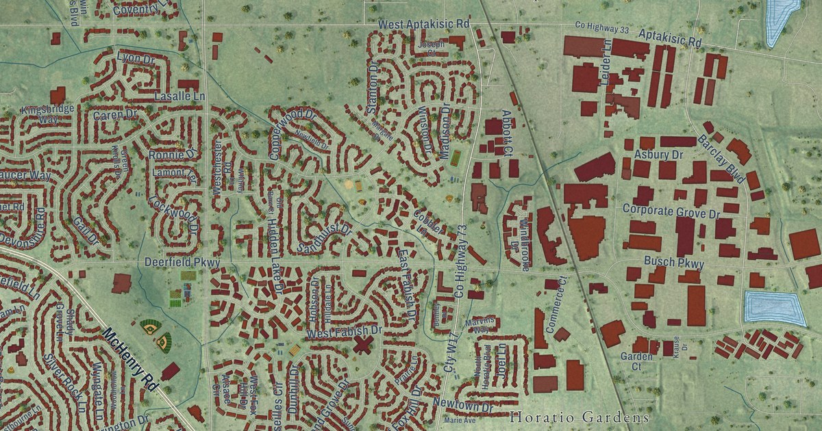 Map of Buffalo Grove, Illinois in 2026