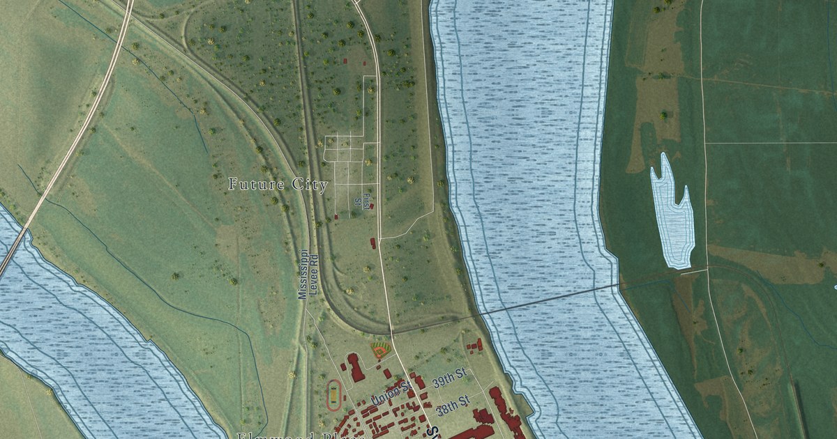 Map of Cairo, Illinois in 2026