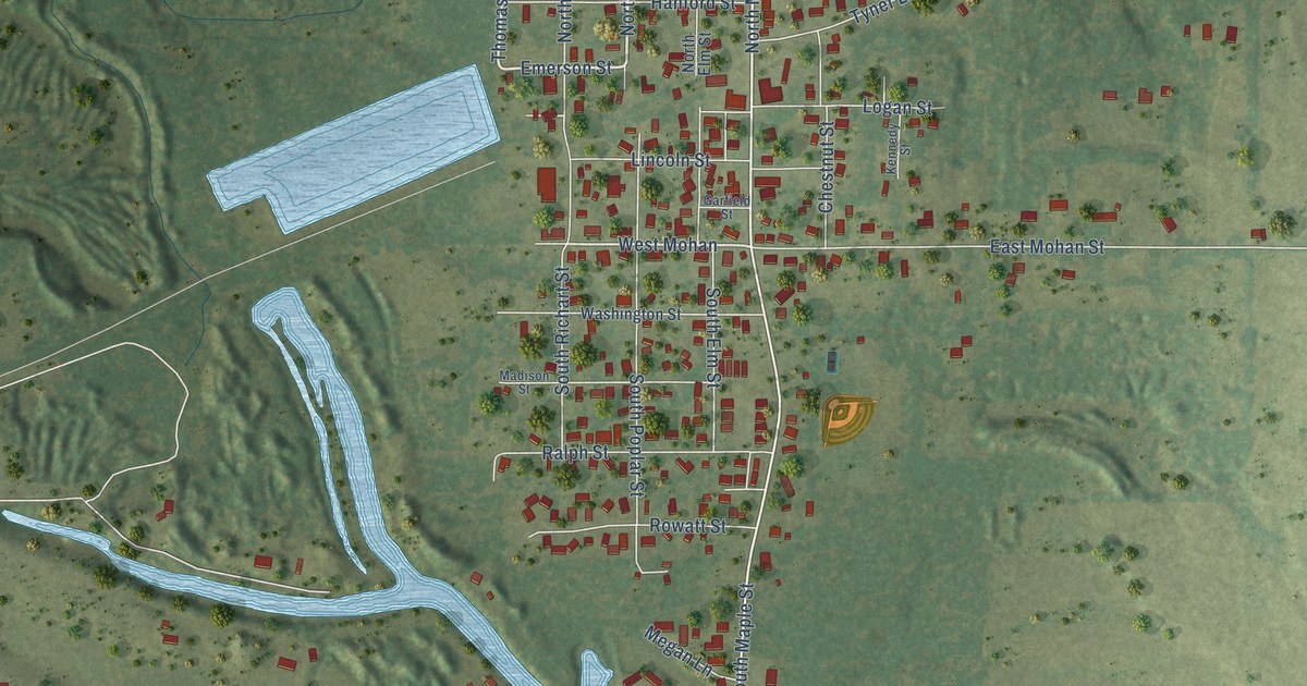 Map of Cambria, Illinois in 2026
