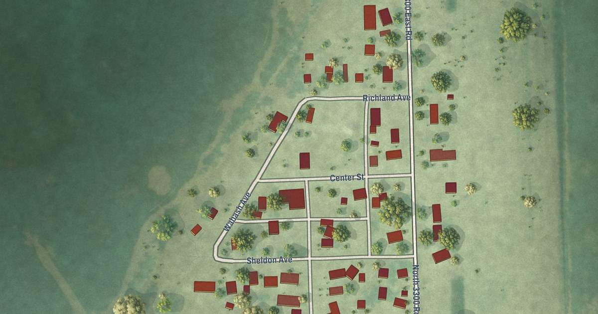 Map of Campus, Illinois in 2026