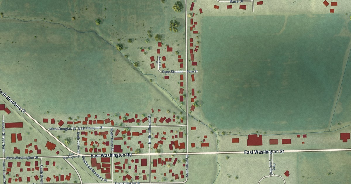 Map of Carlock, Illinois in 2026
