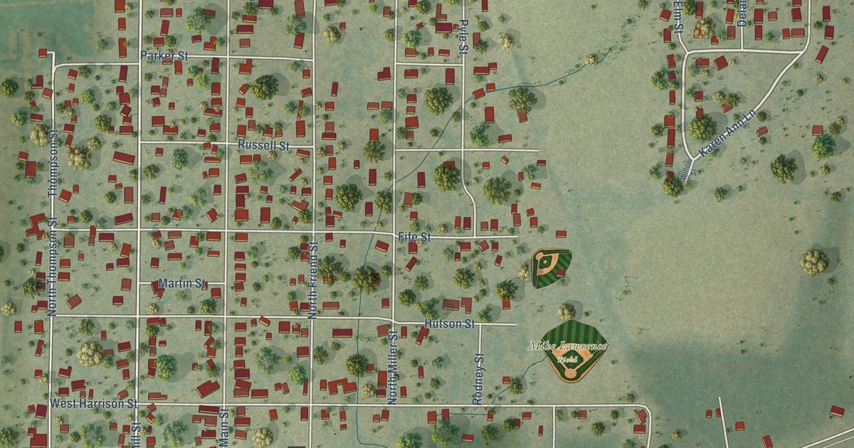 Map of Carrier Mills, Illinois in 2026