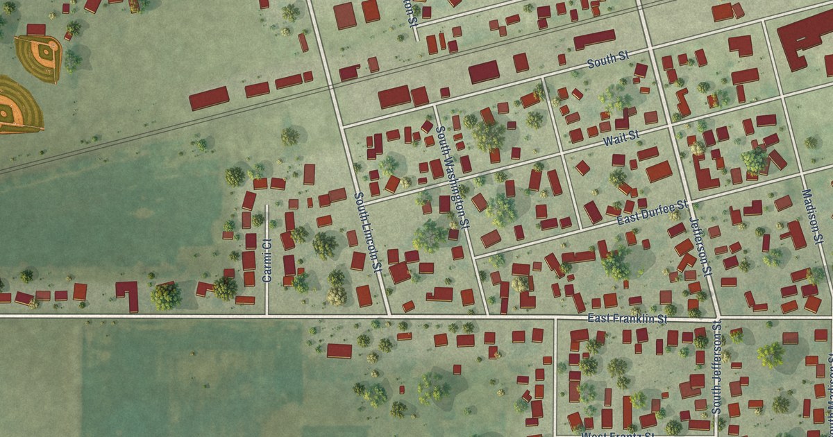 Map of Cerro Gordo, Illinois in 2026