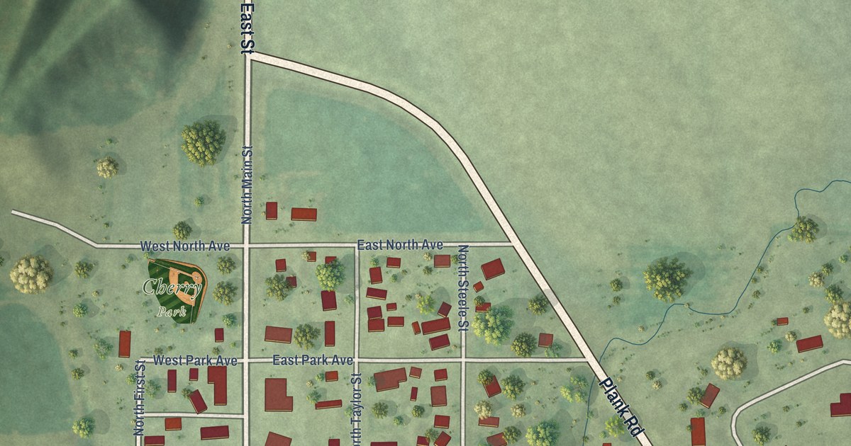 Map of Cherry, Illinois in 2026