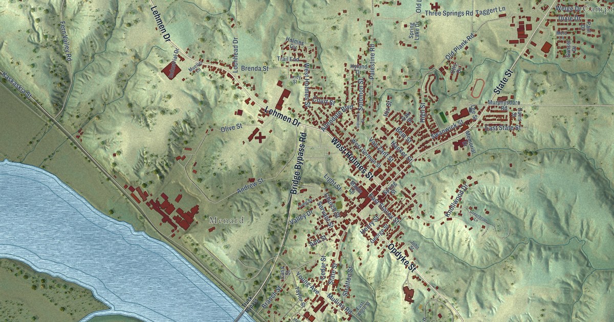 Map of Chester, Illinois in 2026