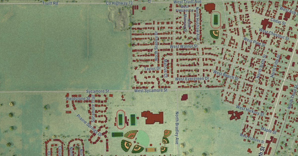 Map of Chillicothe, Illinois in 2026