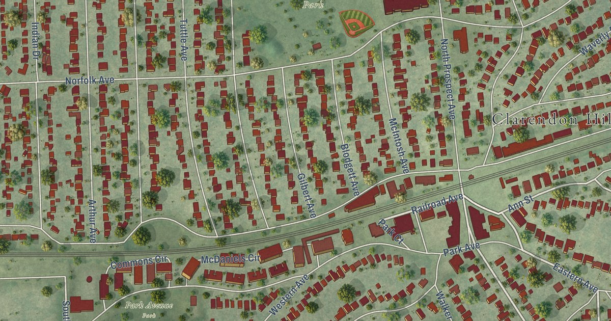 Map of Clarendon Hills, Illinois in 2026