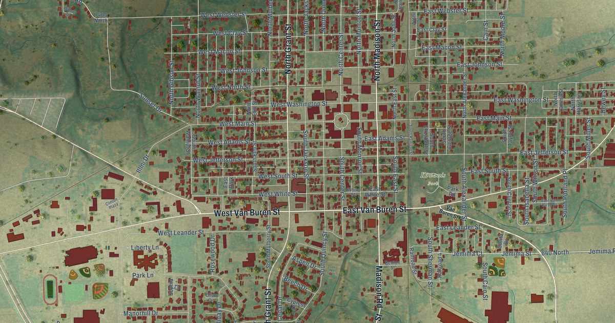 Map of Clinton, Illinois in 2026