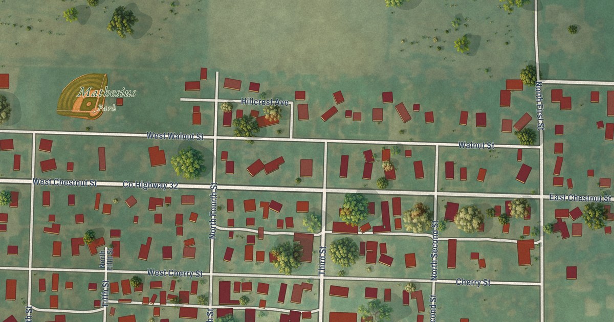 Map of Compton, Illinois in 2026