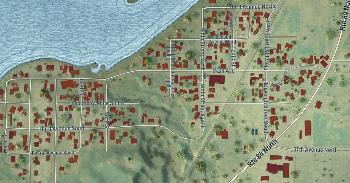 Map of Cordova, Illinois in 2026