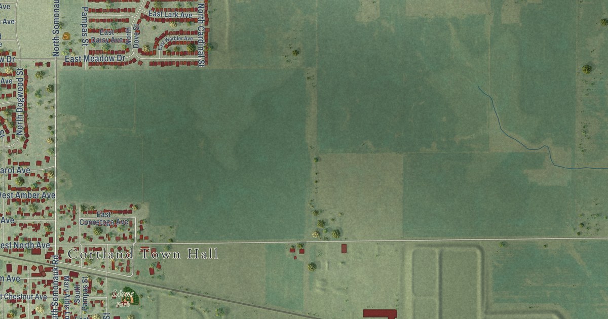 Map of Cortland, Illinois in 2026