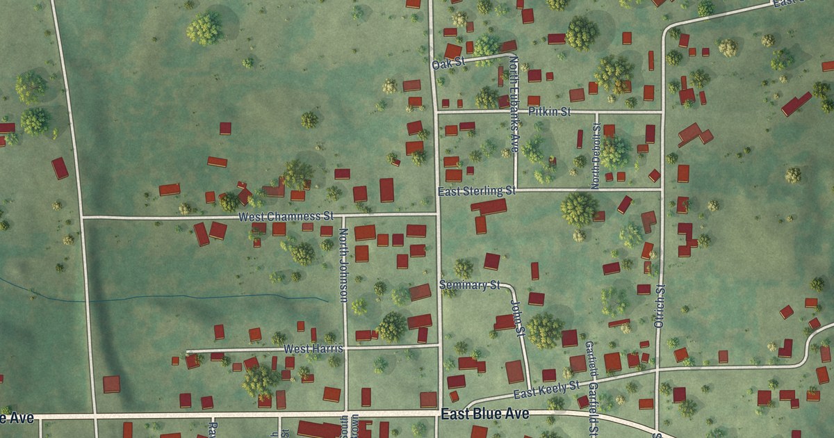 Map of Creal Springs, Illinois in 2026
