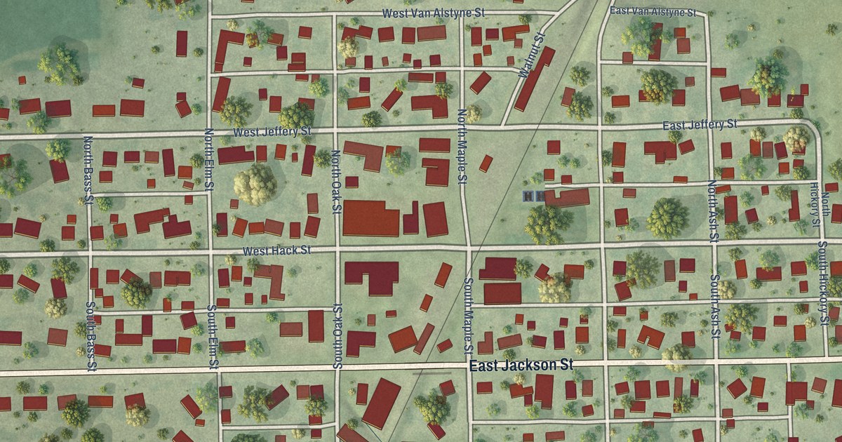 Map of Cullom, Illinois in 2026