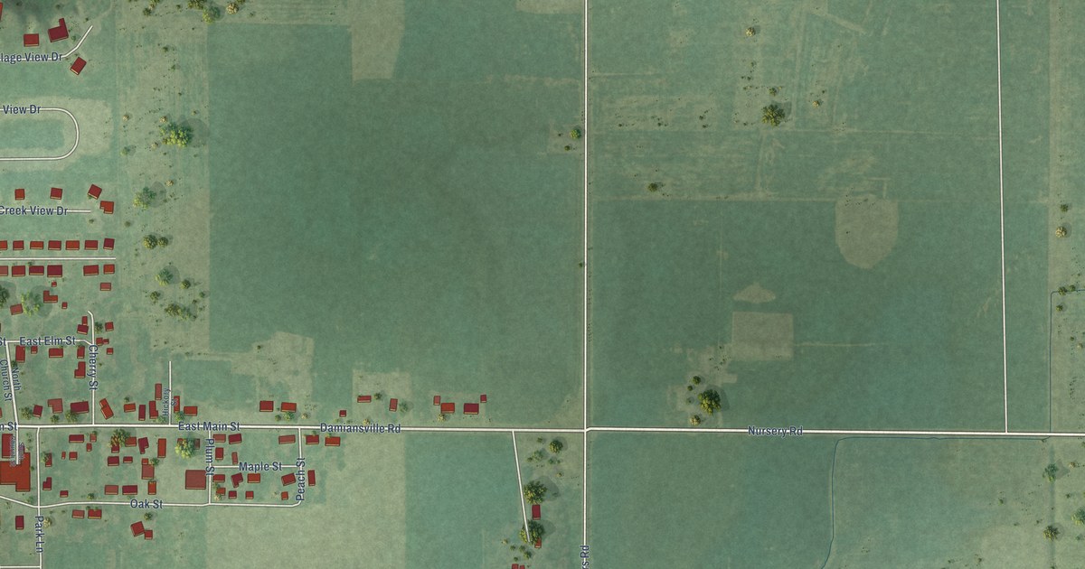 Map of Damiansville, Illinois in 2026