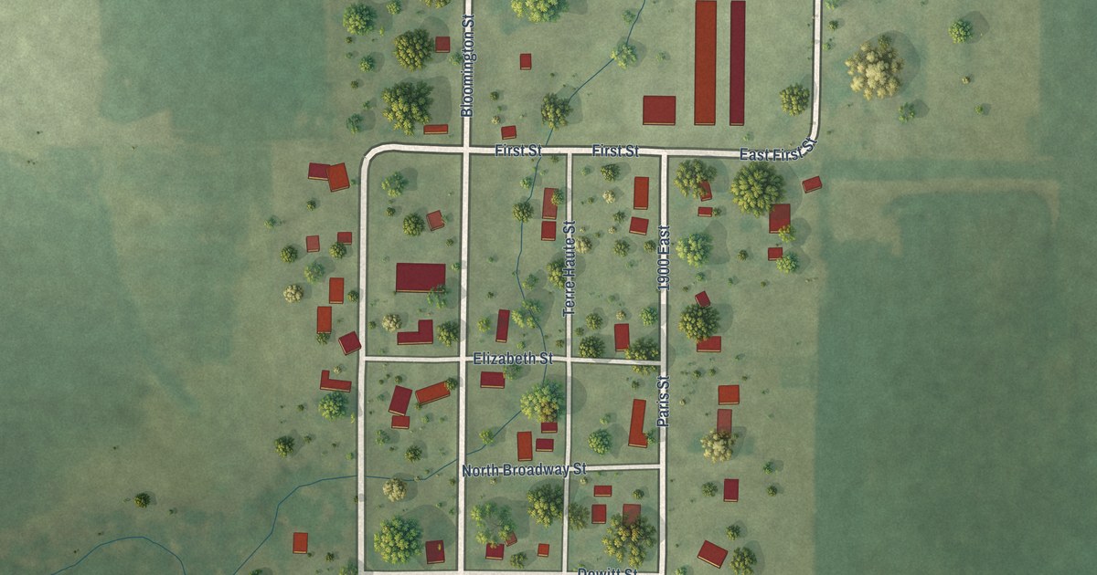 Map of De Witt, Illinois in 2026