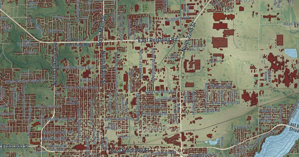 Map of Decatur, Illinois in 2026